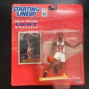 Vintage starting lineup basketball sports collectibles Scottie Pippen 1997 Bulls